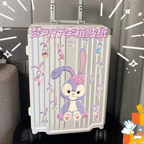 Большой мультяшный чемодан, милая наклейка, настенный ноутбук, наклейки