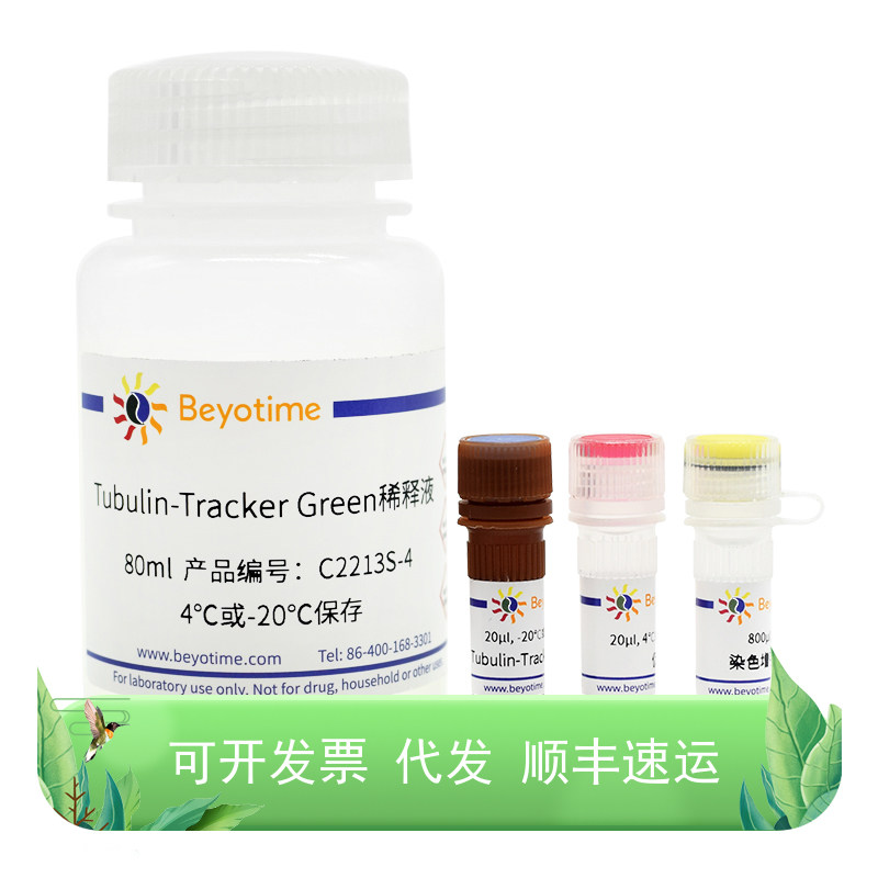 微管绿色荧光染色试剂盒(活细胞染色用)