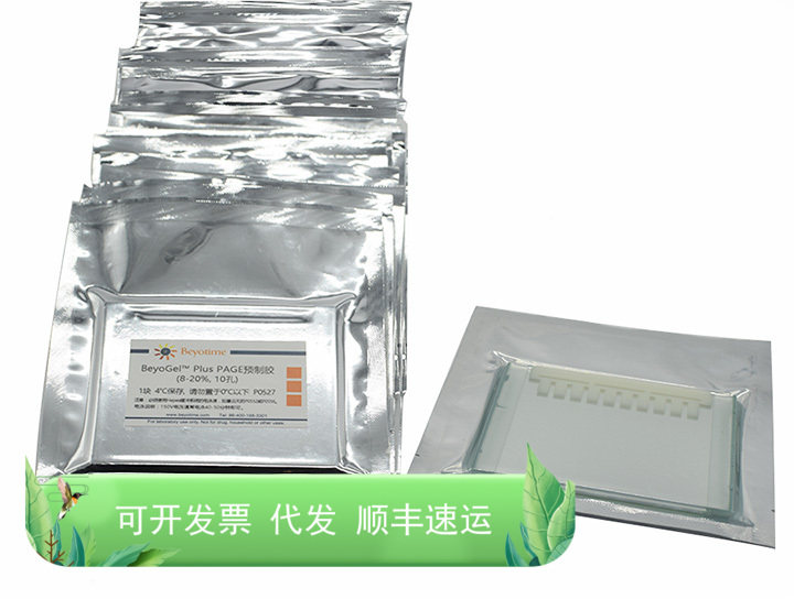 BeyoGel? Plus PAGE预制胶(Hepes, 8-20%, 10孔) P0527 碧云天