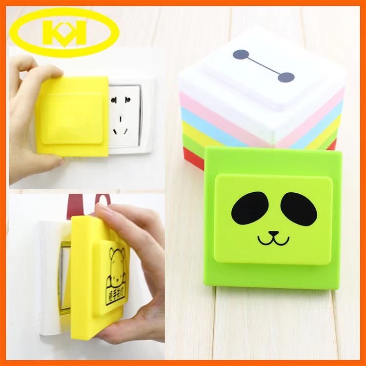Wall Switch Socket Shelter Adornment Creativity Cartoon Animation WATERPROOF AND DUST RESISTANT SILICON PROTECTIVE SLEEVE PANEL COVER BEAUTIFY