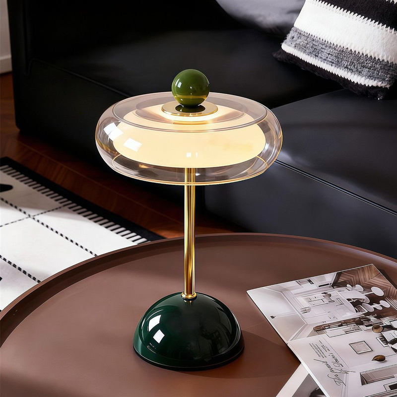 Cream-Colored Glass Table Lamp with a Light Luxury and High-End Vintage Vibe, Mushroom-Shaped Bedroom Bedside Lamp, Decorative Ornament, Night Light Cream-Colored Glass Table Lamp with a Light Luxury and High-End Vintage Vibe, Mushroom-Shaped Bedroom Bedside Lamp, Decorative Ornament, Night Light
