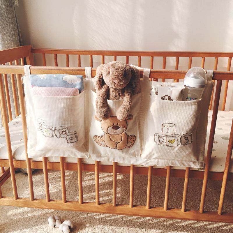 Crib hanging containing baby Debris Disposal Bag bedside small hanging bag Ned hanging basket Urine Not Wet Tissue Bedside Storage
