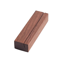 Solid wood postcard base wooden stand desktop photo holder card holder note holder custom table card price sign base