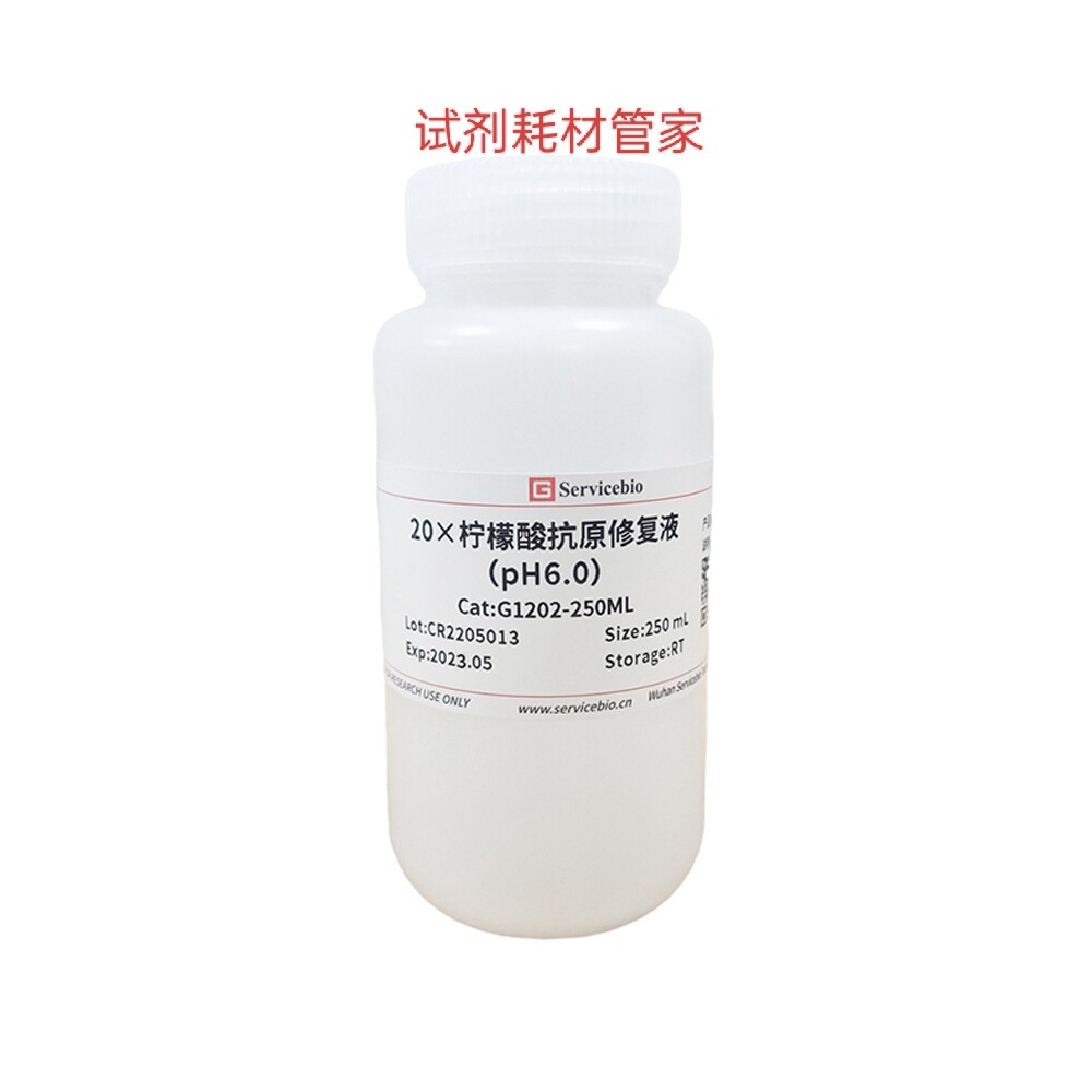 20&times;柠檬酸抗原修复液（pH 6.0）修复背景较深的组织/膜/胞浆蛋白