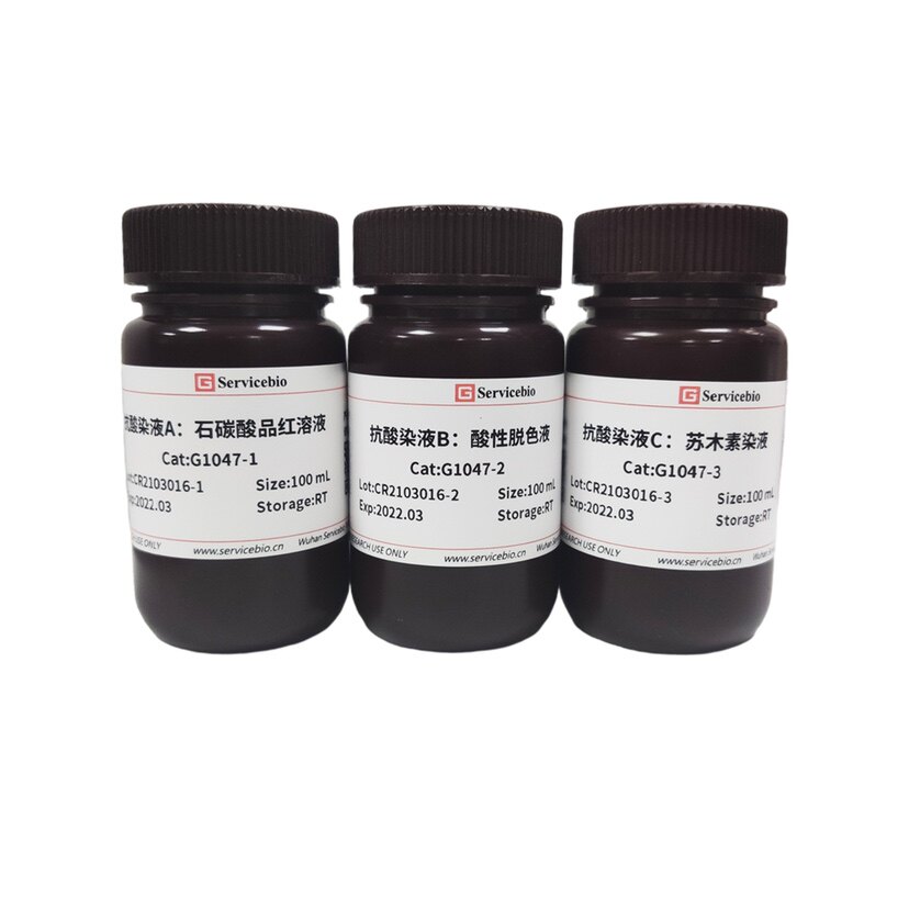 Servicebio 微生物类染液 抗酸染色液 用于鉴别抗酸菌与非抗酸菌