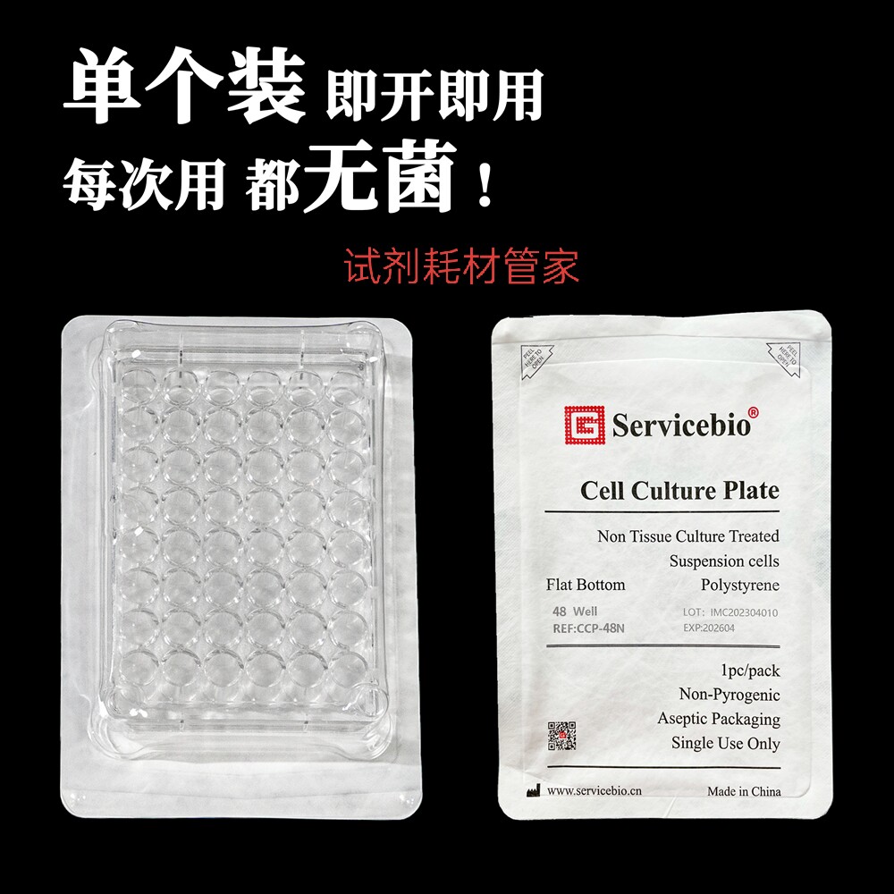 细胞培养板（48孔板，未TC处理，单片装）无菌适用悬浮细胞的培养