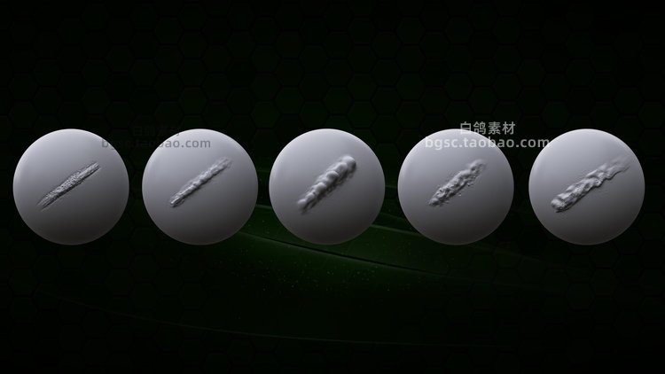 图片[5]-105个Zbrush金属焊接划痕损坏IMM笔刷表面细节zb画笔建模雕刻图案-cg男孩