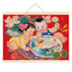 年画娃娃送子图大胖小子年画宝宝老式墙贴画年画娃娃抱鱼贴纸海报
