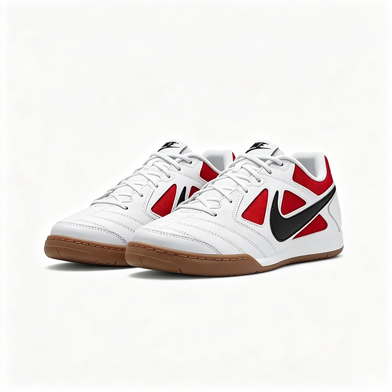 Nike Gato Series Leather Comfortable Low-Top Lifestyle Casual Shoes Men's White and Red Ib8509-100