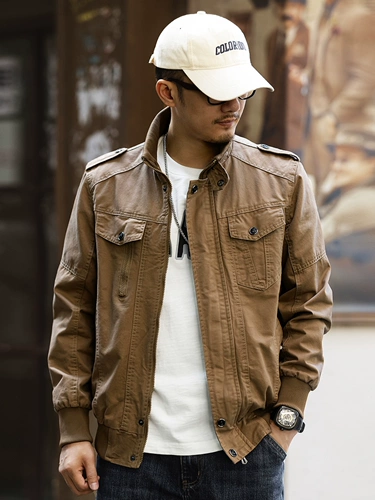 格蓝鹿 Ретро демисезонная куртка для отдыха, в американском стиле, оверсайз