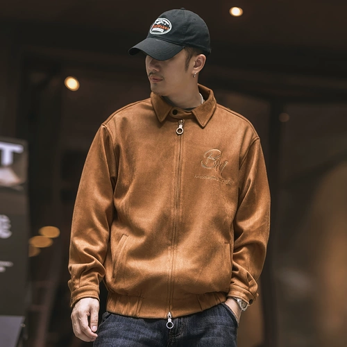 Элитная бархатная бейсбольная форма, мужская осенняя ретро куртка, в американском стиле