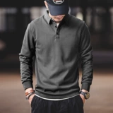 格蓝鹿 Демисезонный лонгслив, футболка polo для отдыха, в американском стиле, оверсайз