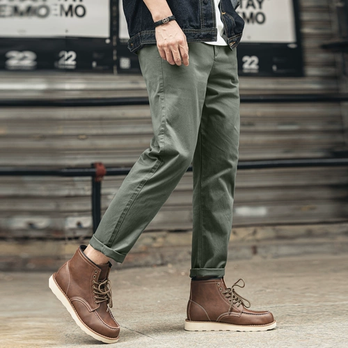 Японские осенние штаны для отдыха, свободный прямой крой, в американском стиле