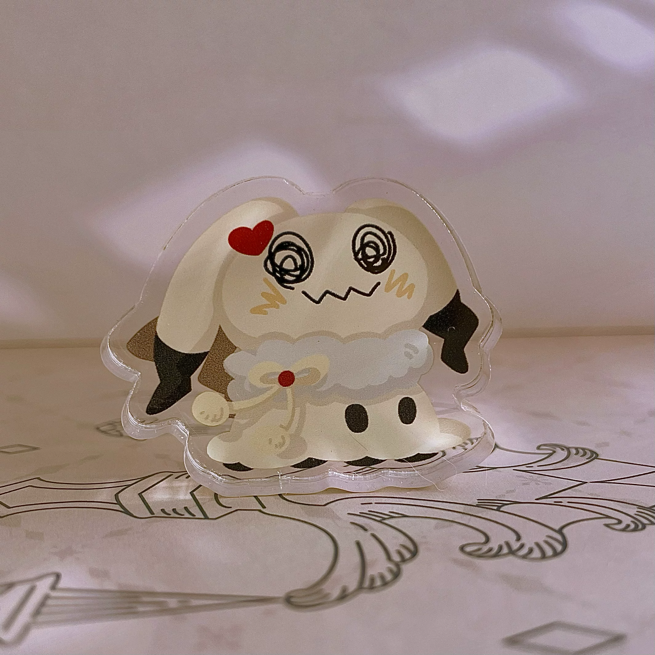 【Spot】Покемон Толстый акриловый стенд Patchlitz/Mymph/Kabbi Beast/New Leaf Meow