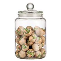 Thickened glass tea sealed jar storage jar large Chinese medicinal materials dried fruit grain moisture-proof scented tea tangerine peel glass bottle