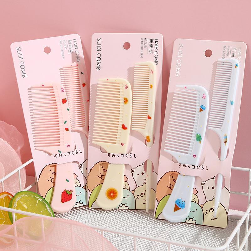 Special comb girl for children ANTISTATIC UNHURT HAIR CLIP THROUGH CUTE HEAD COMB FEMALE BABY HOME DENSE TEETH COMB WIDE