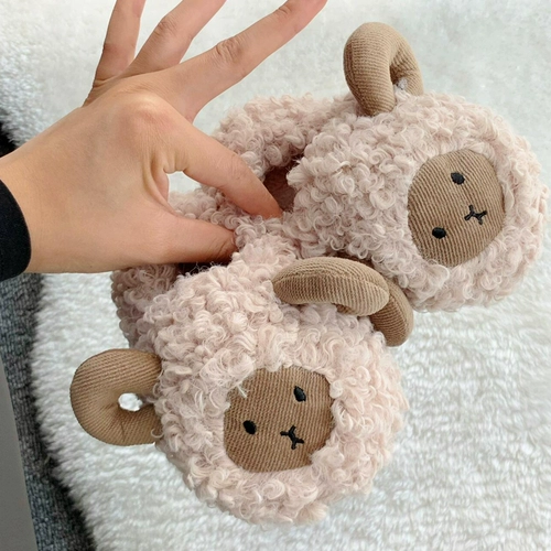 Милые детские демисезонные мультяшные удерживающие тепло тапочки для мальчиков, мягкая подошва