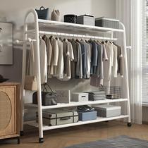 Clothes rack floor-standing bedroom clothes hanger removable indoor home living room Internet celebrity clothes drying rack simple clothes drying rack