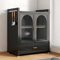 Kitchen multifunctional storage rack household countertop microwave small dish storage rack drain dish rack cupboard