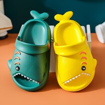 Children Slippers Summer Boy 2021 New Home Interior Non-slip Cute Cartoon Children Baby Cool Tug Extractable