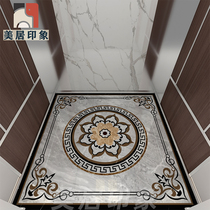 Customized elevator car parquet floor tiles villa elevator special floor tile pattern marble floor tile shape