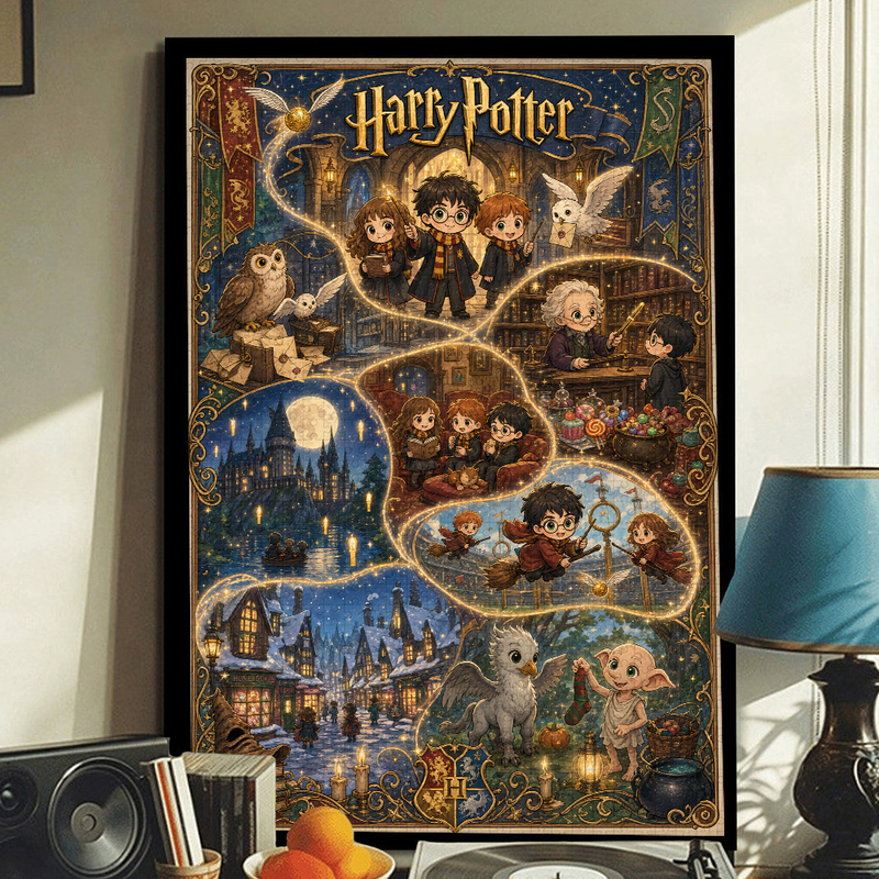 Magic Academy Harry Potter Themed Puzzle 1000 Pieces Adult Version Wooden Stress-Relief Boredom-Relief Handmade Toy Gift Magic Academy Harry Potter Themed Puzzle 1000 Pieces Adult Version Wooden Stress-Relief Boredom-Relief Handmade Toy Gift