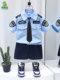 Children's police uniform suit, boy police officer uniform, small traffic police uniform, role-playing police officer costume, National Day performance costume