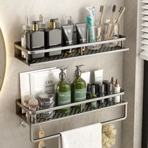 Bathroom storage rack wall-mounted bathroom wall storage rack punch-free bathroom toilet sink rack