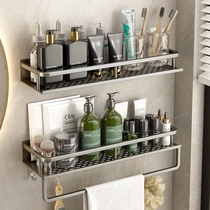 Bathroom storage rack without punching holes bathroom toilet washbasin wall storage shelf toilet shower room wall hanging