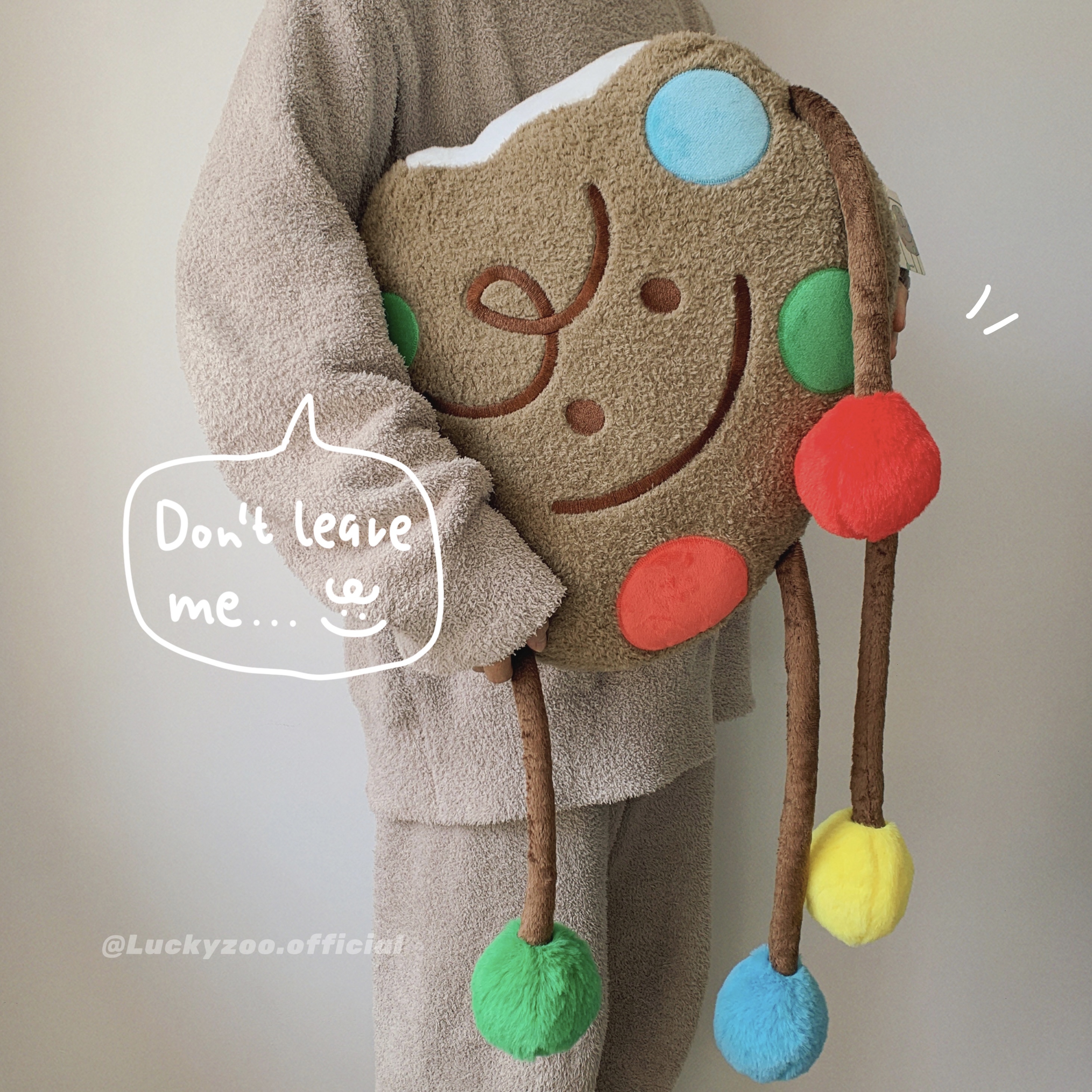 Luckyzoo Original (Cookie Man) Cookie Cookie People Small Crowd Cute Creative Plush Cuddle Pillow Doll-Taobao