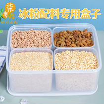 Ice Powder Pendulum Stall Tool Ingredients Box Commercial Net Red Snack Car Ingredients Seasoning Intake of a stock Milk Tea Shop Fruit