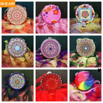 Drum dance props for kindergarten children Dunhuang flying tambourine percussion instrument Xinjiang Uyghur hand-held tambourine
