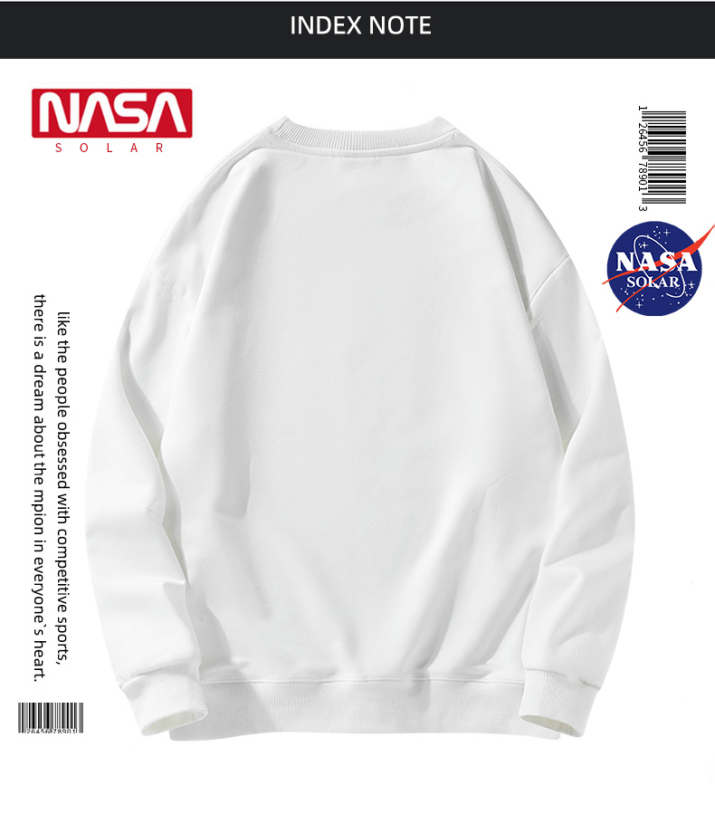 NASA联名款宽松情侣卫衣 图8