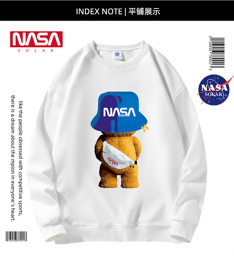 NASA秋款潮牌情侣卫衣 图6