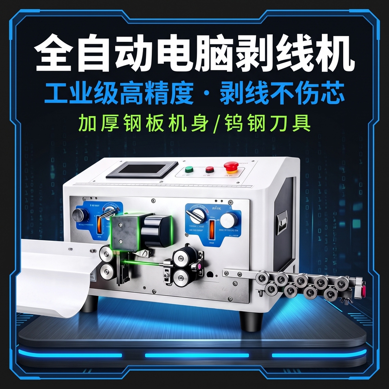 Fully Automatic Computerized Wire Stripping Machine for Large-Area New Energy Cable Sheaths, Dual-Head Wire Cutting and Bv Hard Wire Stripping and Bending Machine Fully Automatic Computerized Wire Stripping Machine for Large-Area New Energy Cable Sheaths, Dual-Head Wire Cutting and Bv Hard Wire Stripping and Bending Machine
