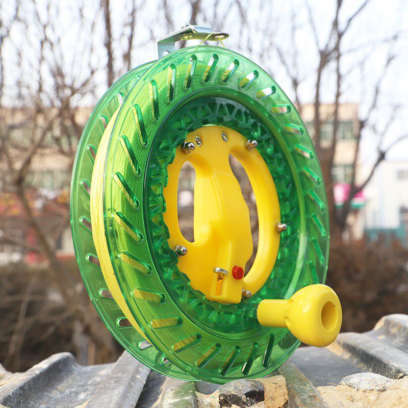Kite line reel with line roulette professional spool main line box kite wheel hand-held wheel anti-reversal mute drop-resistant