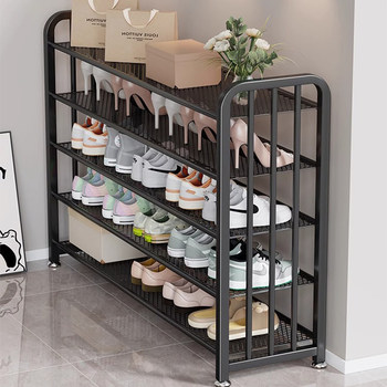 Household door multi-layer shoe rack entrance door outdoor corridor storage rack rental house simple shoe storage artifact cabinet