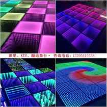 Bar ground shaking stage KTV disco disco spring sound controlled stage nightclub dance floor tempered glass luminous platform