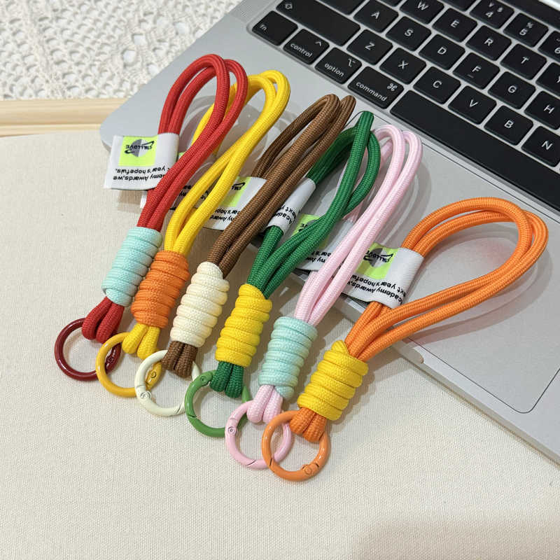 Wrist Keychain Creative Color Matching Car Keychain Doll Water Cup Lanyard Multifunctional Key Chain Anti-Lost Portable