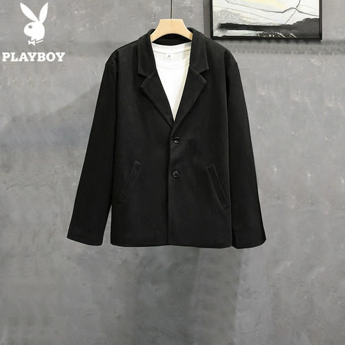 Playboy, демисезонное шерстяное пальто, короткая куртка, костюм, комплект, 3 предмета