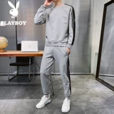 Playboy, мужская толстовка, осенний утепленный зимний комплект для отдыха