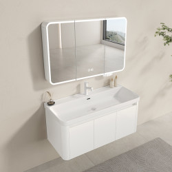 Honeycomb Aluminum Space Aluminum Bathroom Cabinet Bathroom Washbasin Combination Integrated Ceramic Basin Rounded Corner Washbasin Washbasin