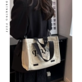 Вместительный и большой шоппер, универсальная сумка на одно плечо, японские и корейские