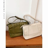 Универсальная ретро демисезонная сумка на одно плечо