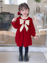 Girls dress 2023 new little girl dress Princess dress baby air tide in spring 2023