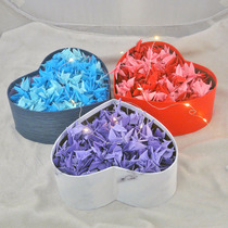 Finished Products 520 Origami handmade colored paper cranes I love you Christmas gift box birthday lovers pure color Valentines Day
