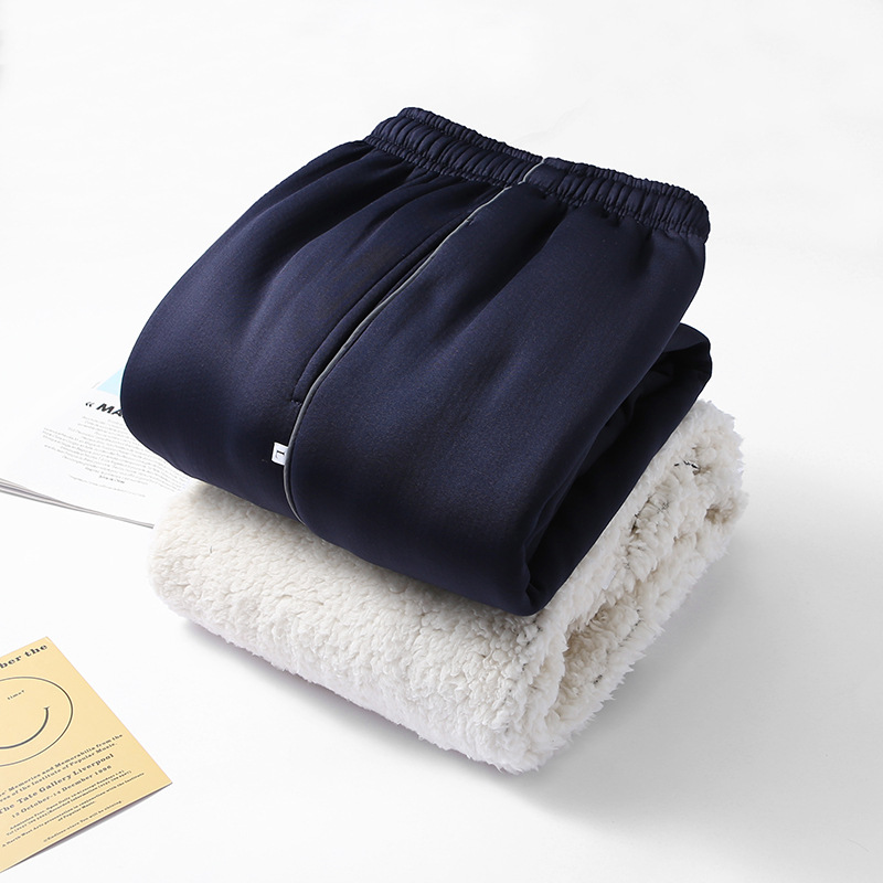 Gray thin bar reflective strip lamb fleece school uniform pants junior high school student sports loose a pair of thin gray bar school pants - Taobao