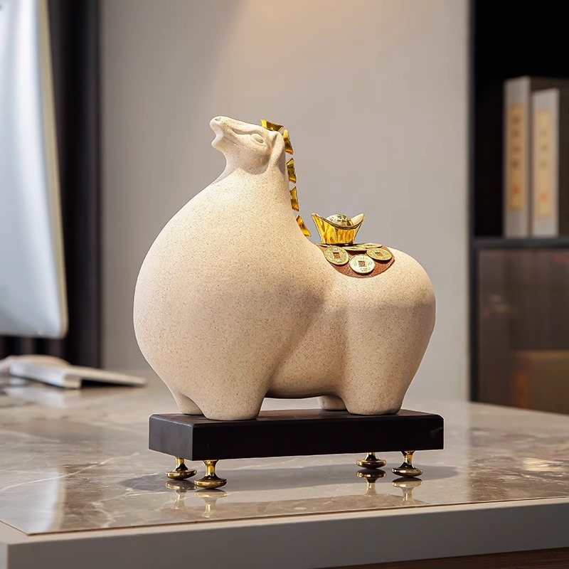 すぐに金持ちになる装飾品 陶器 幸運をもたらす オフィス リビングルーム 高級ホーム ワインキャビネット ポーチ装飾 オープニングギフト