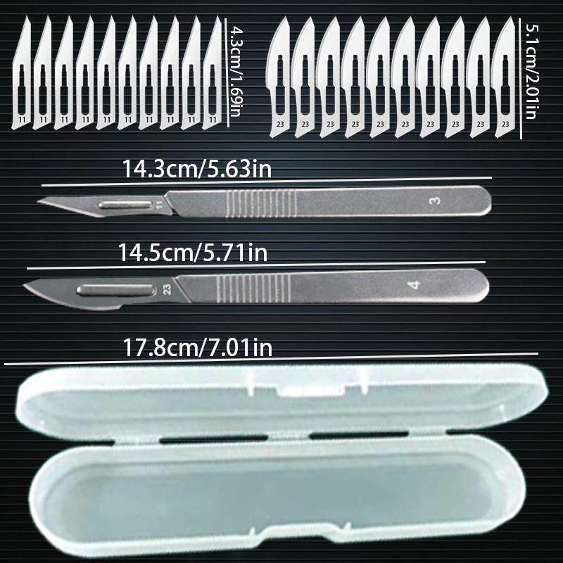 23件手术刀3号4号刀柄11-23手术刀片工艺雕刻刀2套带收纳盒修产品