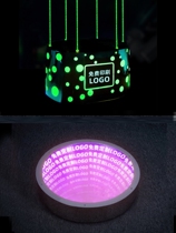 Bar luminous jumping stage door frame stage LED fantasy remote control point stage four-dimensional stainless steel frame stage